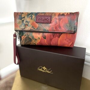 Patricia Nash Fold Over floral Clutch Wristlet